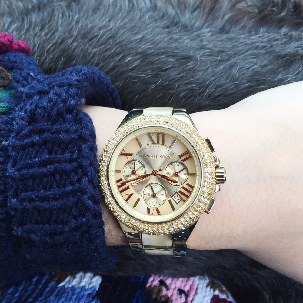 Gold Michael Kors watch